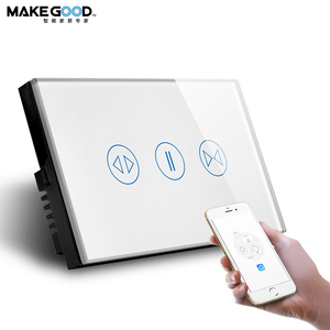 Nosotros tipo <span class=keywords><strong>de</strong></span> vidrio <span class=keywords><strong>de</strong></span> panel táctil wifi <span class=keywords><strong>inteligente</strong></span> cortina cambiar <span class=keywords><strong>de</strong></span> trabajo con Alexa y <span class=keywords><strong>google</strong></span> - Product Image 2