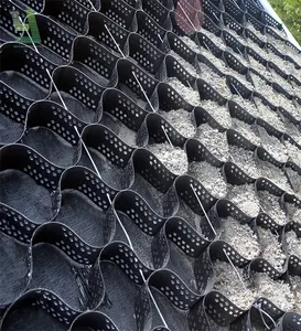 Hdpe塑料车道土工格室蜂窝砾石稳定器塑料格栅，用于路基建筑材料