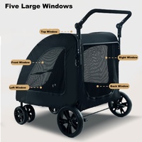 Poussette de luxe pour animaux de compagnie de grande taille pour les voyages en plein air Portable pliable multifonctionnel pour les chiens de taille moyenne à grande vente transfrontalière