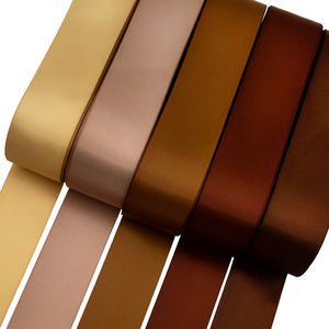 Gordon <strong>Ribbons</strong> Luxury Warm Brown Colors 1.5 Inch 50Yards Roll Satin <strong>Ribbon</strong> Single Sided Double Sided for Floral Gift Packaging - Product Image 1