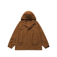 Veste à capuche coupe-vent à fermeture éclair tridimensionnelle pour le printemps et l'été