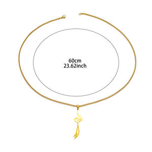 Collana con Pendente a Forma di Scimitarra Zulfiqar, Ispirazione Islamica Araba, in Acciaio Inossidabile, Gioielli alla Moda, Vendita all'Ingrosso - Product Image 2