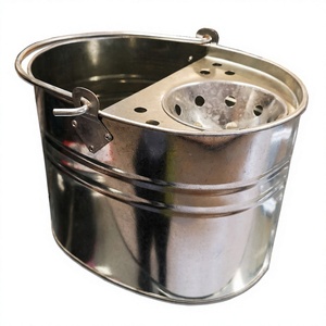 25L Galvanized Metal Heavy-duty Durable Industrial <b>Mop</b> Bucket steel Office Kitchen Bathroom Home Floor <b>Cleaning</b> Trustworthy Usag - Product Image 4