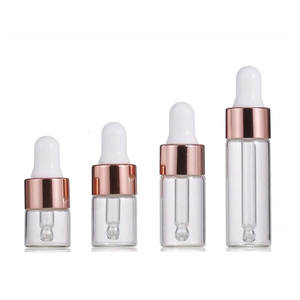 Nuevo <span class=keywords><strong>Newr</strong></span> de 1ml 2ml 3ml 4ml 5ml Vial de vidrio cuentagotas para prueba Viales de vidrio transparente de fondo plano - Product Image 6