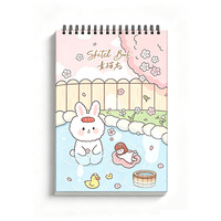 Cuaderno de Dibujo Espiral Personalizado con Papel en Blanco y Cubierta Impresa para Niños, Estudiantes y Principiantes