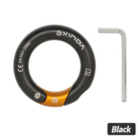 XINDA 23kN 7075 Aluminium Multidirektionaler Karabinerring 1mm Dick Kletterausrüstung Grau-Gold Wasserdicht Für Alle Jahreszeiten National