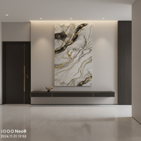 Décoration de construction nouvelle galaxie brillante Design Board1220 * 2440mm UV impression 3D panneau mural en marbre PVC