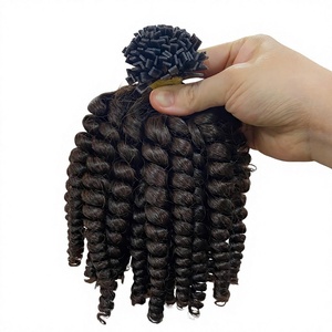Extensiones de Cabello Humano Virgen Vietnamita Rusa Hair, Rizadas, Mini, con Punta Plana, Adhesión de Queratina, 100g, Colores Personalizados - Product Image 3