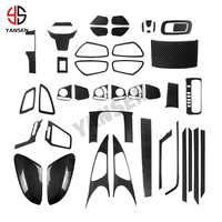 Autocollant décoratif en fibre de carbone pour accessoires de voiture Honda Civic 10ème génération 2016-2019