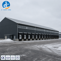 Bâtiment à structure en acier à grande portée, usine, entrepôt, atelier, charpente en acier préfabriquée pour usage industriel