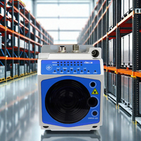 Transmitter Data Laser Serat Optik Nirkabel Industri Modul Transmisi Sensor Presisi Tinggi Jarak Jauh 80m IP65 DC 10-30V