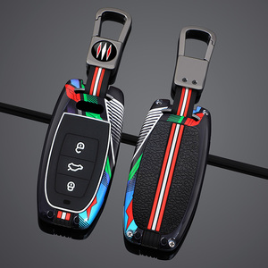 Étuis de protection pour clés en zinc pour <span class=keywords><strong>Audi</strong></span> A4L <span class=keywords><strong>A4</strong></span> B9 Q5 Q7 TT TTS TFSI A5 S5 8S 2016 2017 2018 2019 2020 2021 Accessoires de protection - Product Image 3