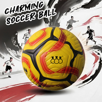 Balón de partido de Fútbol de tamaño 5 personalizado de alta calidad, cuero PU unido térmicamente con logotipo impreso, precio de fábrica para deportes de equipo