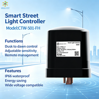 Contrôleur d'éclairage public CTW501FH ANSI C136.41 NEMA LoRaWAN, variateur d'intensité pour éclairage public, prend en charge l'éclairage programmé sans réseau
