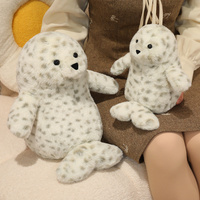 Peluche de phoque tacheté mignonne, douce et moelleuse, idéale pour offrir en cadeau, pour la décoration de la maison et pour un compagnion câlin.