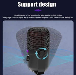 Micrófono de Condensador USB GAM-M12, Nuevo, Adecuado para Grabar Voz <span class=keywords><strong>en</strong></span> Computadoras y Juegos Móviles, Micrófono RGB de Escritorio Fácil de Usar - Product Image 6