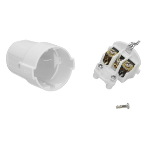Presa Schuko a 2 Poli con Connessione a Terra 16 Ampere. Bianco. - Product Image 3