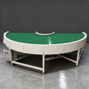 PVC-bandtransportband <span class=keywords><strong>2025</strong></span> met 90- en 80-graden bochten in een circulaire transportlijn - Product Image 2