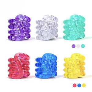 <span class=keywords><strong>Jouet</strong></span> de décompression en plastique torsadé multicolore, changeant de température, polyvalent, pour l'entraînement de la pensée et la relaxation - Product Image 5