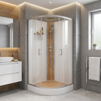 Cabine de douche intelligente à commande par application, écran tactile, cabine de douche intelligente pour salle de bain d'appartement moderne