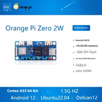 Orange Pi Zero 2 W Ddr4 Mini PC Allwinner H618 Wifi SBC Ordinateur monocarte haute performance Processeur quadricœur Cortex-A53