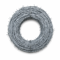 Fil de fer galvanisé à chaud, 2 brins, 4 points de fixation, rouleau de fil pour clôture de ferme, protection du bétail, ranch, verger, jardin