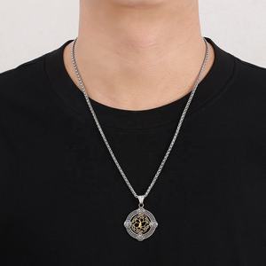 Collier Viking Yggdrasil, l'Arbre du Monde, Arbre de Vie, Vegvisir, Valknut, Talisman de Protection, Amulette, Triquetra, Nœud Celtique - Product Image 6