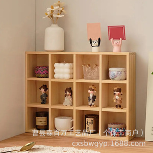 Mori Hyakuman Solid Wood Storage <b>Rack</b> 51x39x8.5cm Multi Layer Kitchen <b>Shelf</b> Durable Standing Type - Product Image 2