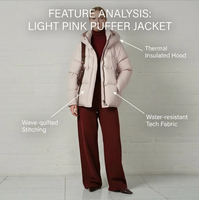 Veste d'hiver pour femmes, réversible, respirante, en duvet, avec capuche