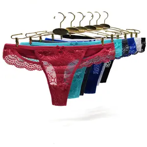 Vendita calda sexy donna matura biancheria intima mutandine da donna pizzo trasparente perizoma di cotone hipster