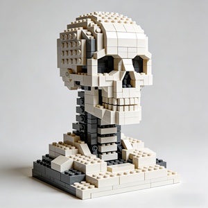 Set di Blocchi di Costruzione in Plastica Personalizzabili Fai-da-Te per Esposizione di Sculture Classiche, Regalo Commemorativo per Adulti - Product Image 3