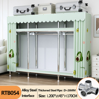 Maximierter Stauraum Einfacher Kleiderschrank DIY-Montage Faltbarer Schrank mit Schuhregal Schnelle Installation Kleideraufbewahrung