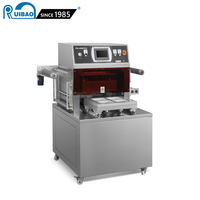 MPA 450, bandeja de vacío de alimentos de atmósfera modificada automática, máquina selladora de bandejas de mapa de embalaje para carne, pescado, ensalada, comida lista, fruta