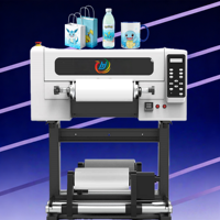 Imprimante DTF UV automatique avec têtes Xp600, laminateur 30 cm, conception de logo multicolore et nouveau design doré