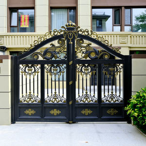 Modernes Automatisches Schiebetor aus Aluminiumlegierung Korrosionsbeständig Umweltfreundlich Langlebiges Design für Hotel- und Einkaufszentrum-Nutzung Doppeltore Nach Maß - Product Image 1