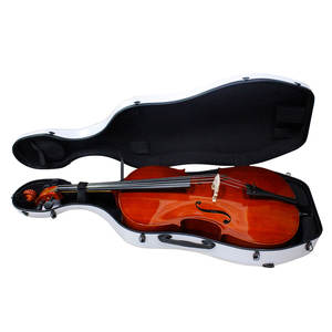 Étui pour <span class=keywords><strong>violoncelle</strong></span> en <span class=keywords><strong>fibre</strong></span> <span class=keywords><strong>de</strong></span> <span class=keywords><strong>carbone</strong></span> 4/4 blanc antichoc élégant étui rigide en <span class=keywords><strong>fibre</strong></span> <span class=keywords><strong>de</strong></span> verre finition métallique couleurs personnalisées léger Portable - Product Image 4