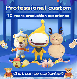 उच्च गुणवत्ता वाले कस्टम निर्मित कार्टून पशु भरे खिलौने का प्रचार ओएम प्लग प्लग-पैड कपास भरने के साथ आपका खुद का बनाते हैं - Product Image 2