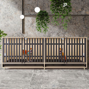 Большие уличные вольеры для собак из экологически чистой древесины, идеально подходят для гостиниц для животных, коммерческих питомников и безопасного домашнего содержания. - Product Image 2