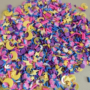 Rodajas de Arcilla Polimérica con Temática de Luna, Estrellas y Cielo para Manualidades, 1 kg de Arcilla Suave para Decoración de Uñas, Manualidades, Fundas de Teléfono, Relleno de Tarjetas - Product Image 1