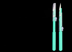 Bisturí Manual Desechable Estéril de Seguridad Estándar Médico-Quirúrgico 14 con Certificación CE, con Hoja de Acero Inoxidable y Acero al Carbono - Product Image 3