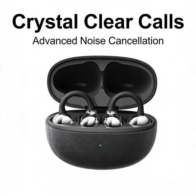 Original Factory Open Ear Clip on Wireless Earbuds BT 5.4 20H Playback IPX4 Waterproof Touch Control Sports Earphones OEM