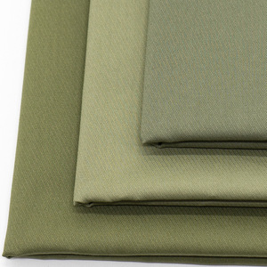 Factory Supply 60S Double‑Yarn Twill High Stretch Drill Woven <b>Fabric</b> Khaki In‑Stock For Fashion Casual Clothing - Product Image 5