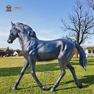 Escultura de Caballo de Bronce de Tamaño Real TREVI en Oferta para Decoración de Exteriores - Product Image 4