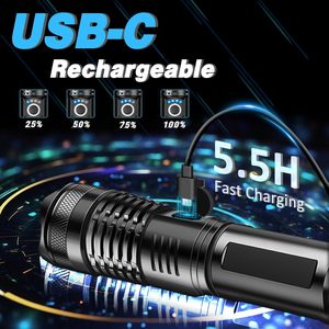 100000 Lumen 4-mode 1200-1500m Gun Breech White Lazer Light Aluminum Alloy IPX-6 Waterproof Rechargeable USB P70 Hunting <b>LED</b> - Product Image 4