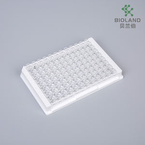 יצרן עשה היטב 8-חור נשלף מערכת החיסון נשלפת 96-גם צלחת, ברור, כוח מחייב גבוה, f-תחתון, - Product Image 4