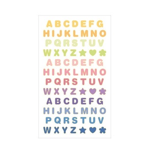Adesivi Fai-da-Te per Album Fotografici con Bordi Dorati, Lettere e Numeri, Cuori, <span class=keywords><strong>Stelle</strong></span>, Motivi Geometrici, Decorazioni per Diari in Carta - Product Image 5