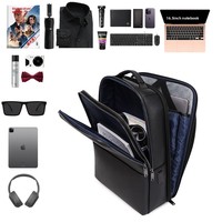 Sac à dos professionnel pour homme, best-seller transfrontalier, multifonction, étanche, avec port USB, pour ordinateur portable, en PU avec doublure en polyester