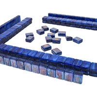 30 Tuiles de Mahjong Américain Série Ciel Étoilé, Sept Couleurs au Choix, Acrylique Épais Haute Transparence, Ensemble Complet de 166 Tuiles pour 2 à 4 Joueurs