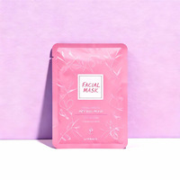 Sachets en Mylar personnalisés pour masques faciaux et huiles essentielles, imprimés à l'écran, refermables avec fermeture éclair, pour cosmétiques