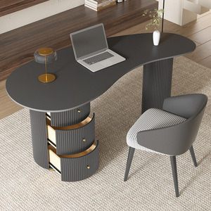 Moderno Cyber Celebrity Light Luxury Rock Board Panel Consulta médica Recepción Mesa de negociación Escritorio para el hogar Escritorios de oficina - Product Image 4